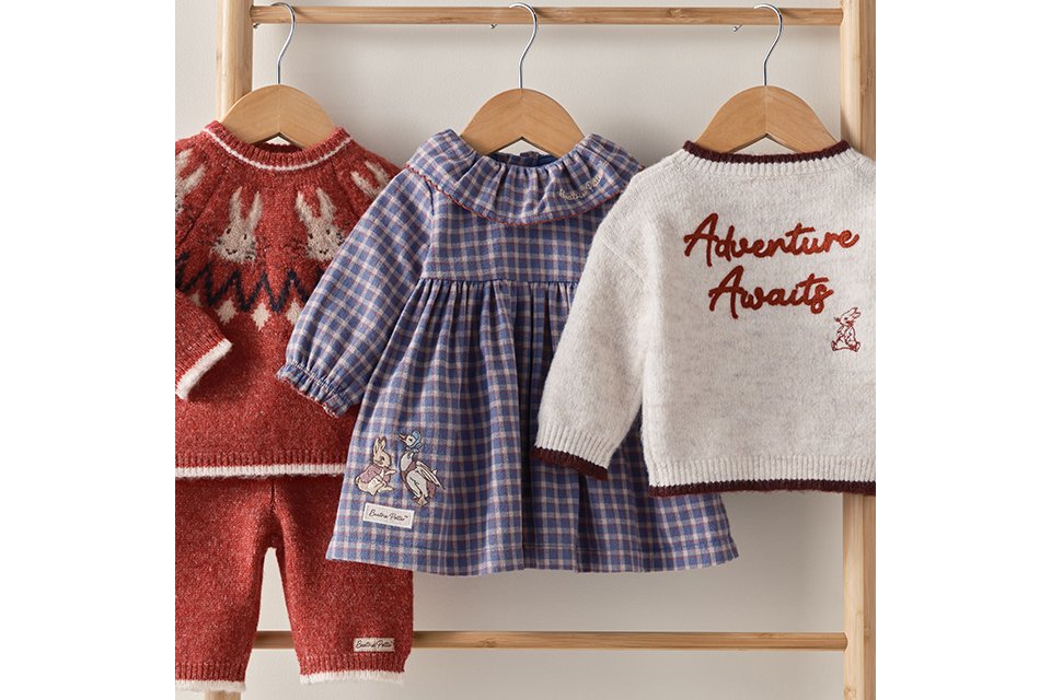 Newborn spring outfits with patterned tops, shorts and rompers.