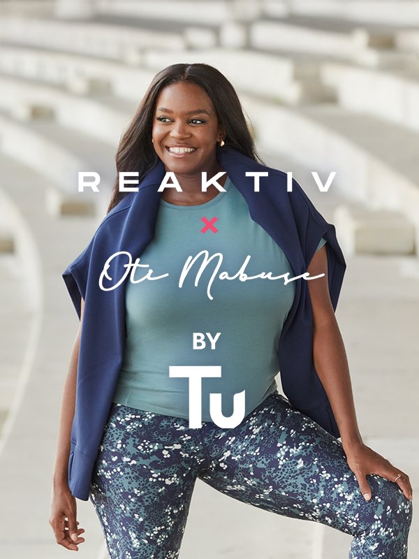 Step into the season. Refresh your routine with Reaktiv x Oti Mabuse. Stylish, shaping designs and standout prints, ready for gym sessions and brighter days ahead.