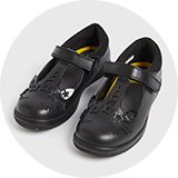 Girls' school shoes.