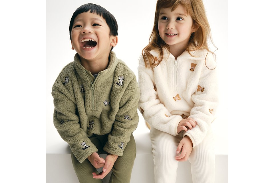 Fleece pyjamas.