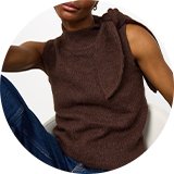 Knitted vests.