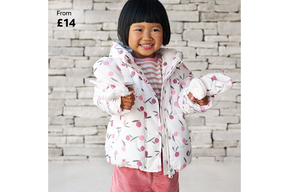 From £14. Coats & jackets.