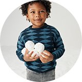 Kids' Christmas jumpers.