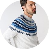 Men's Christmas jumpers.