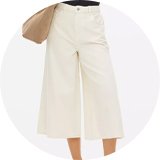 White & neutral jeans.