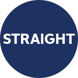 Straight.