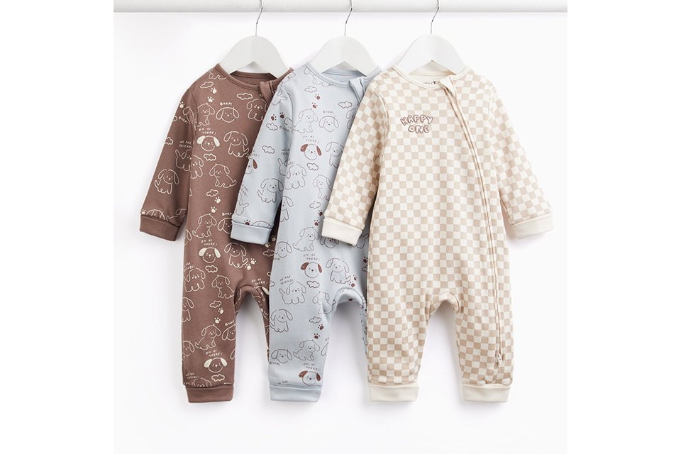 Sleepsuits and nightwear.