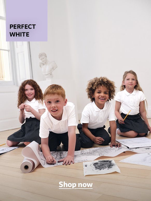 Perfect white. Polo shirts. Shop now.