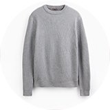 Crew neck.
