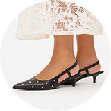 Pair of kitten heels – perfect footwear for festive occasions