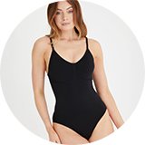 Black shapewear- great to wear underneath party looks.
