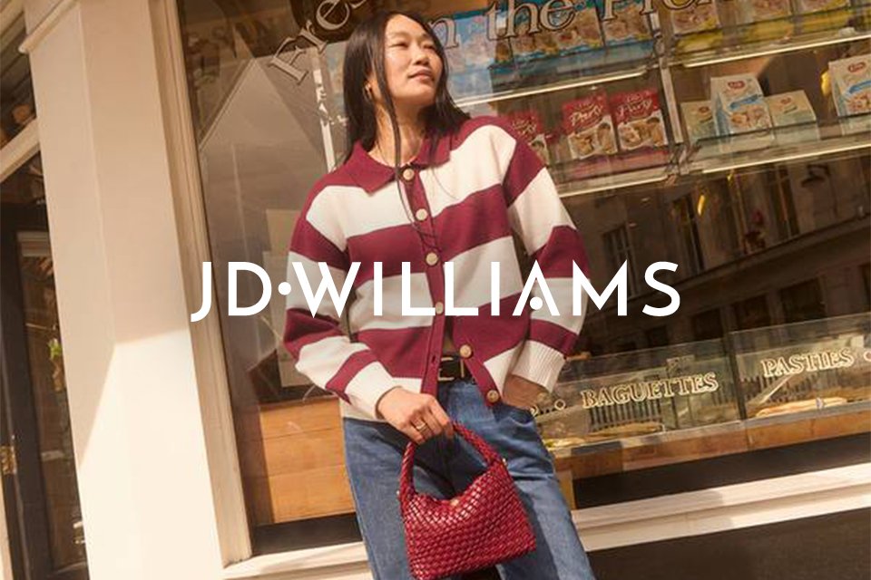 JD Williams. Embrace every moment with confidence with statement women’s fashion, footwear from JD Williams. Our collections are designed to make you feel empowered at every stage of life. From on-trend tops and dresses to lingerie and outerwear, celebrate your own unique style and embrace the joy of wearing something new. 