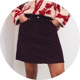 Mini skirts.