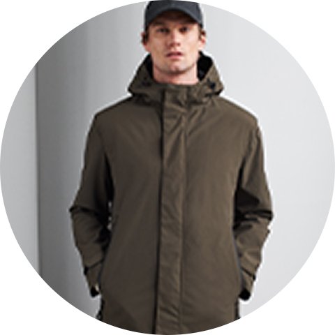 Men's winter clothing.