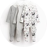 Boys sleepsuits.