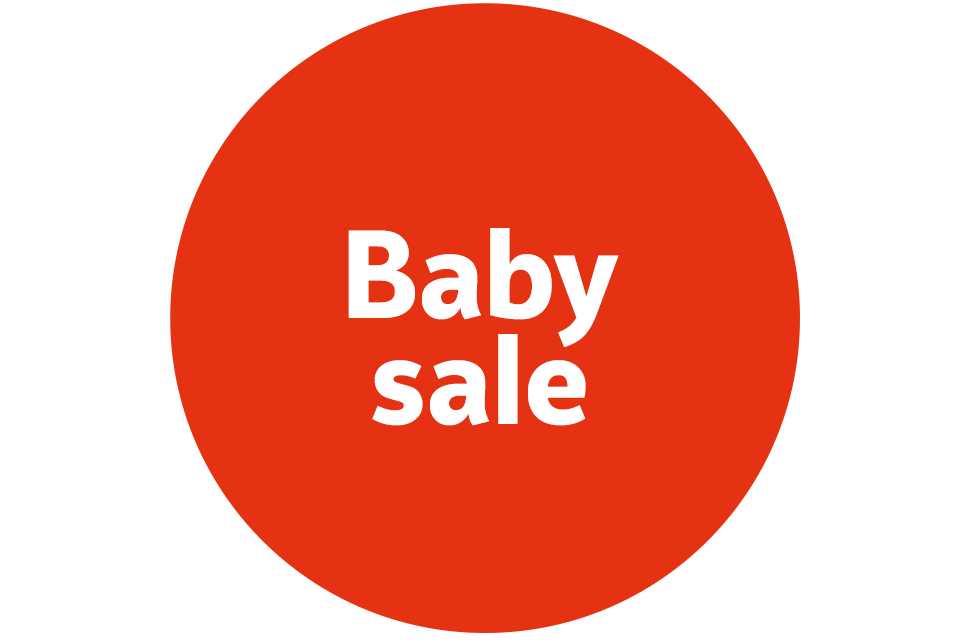 Baby sale.
