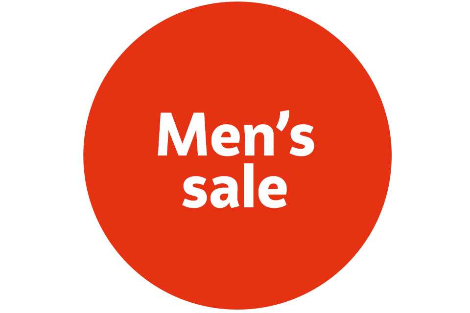 Men's sale.
