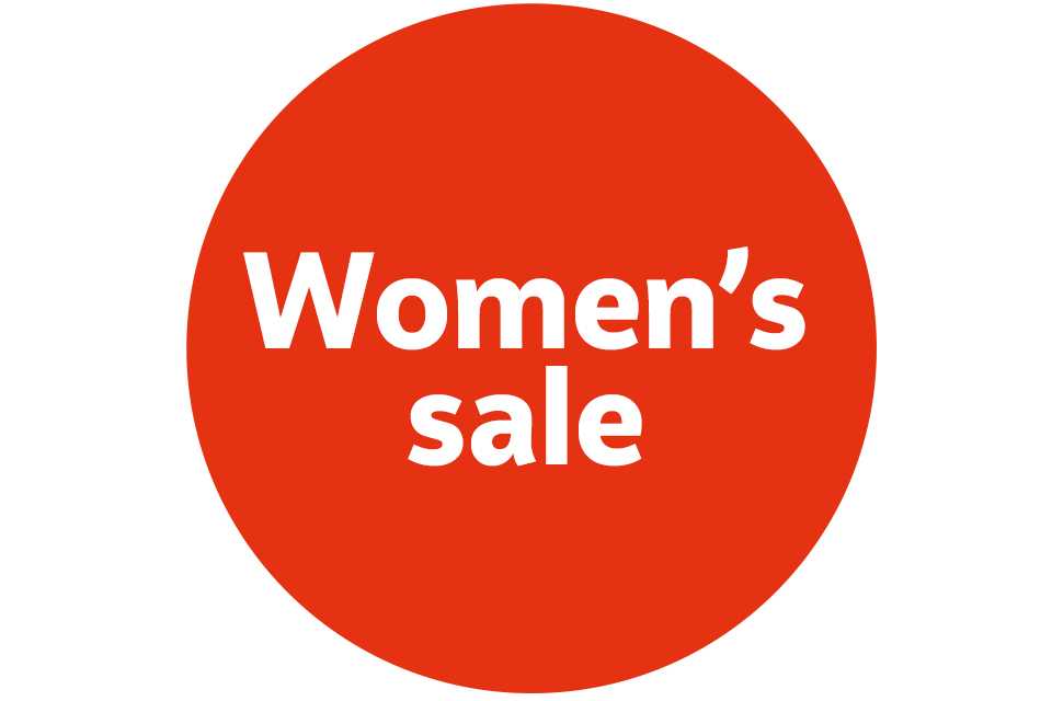 Women's sale.