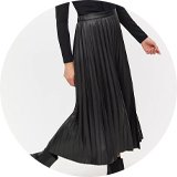 Leather pleated skirt tu best sale