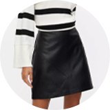 Black denim skirt tu hotsell