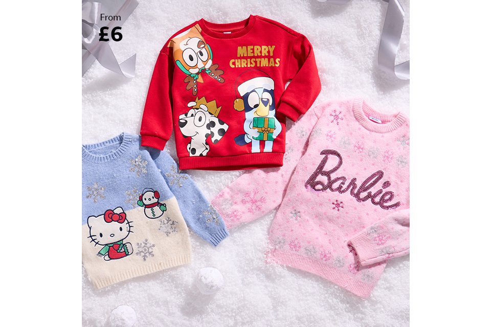 From £6. Jumpers.