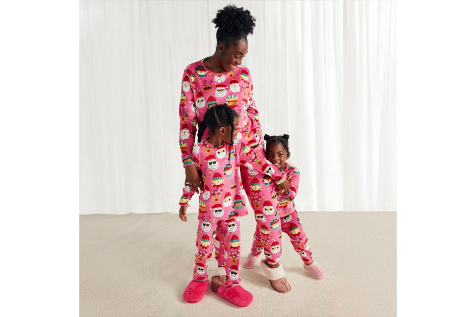 Family Christmas nightwear.