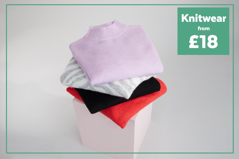 Women's knitwear from £18.