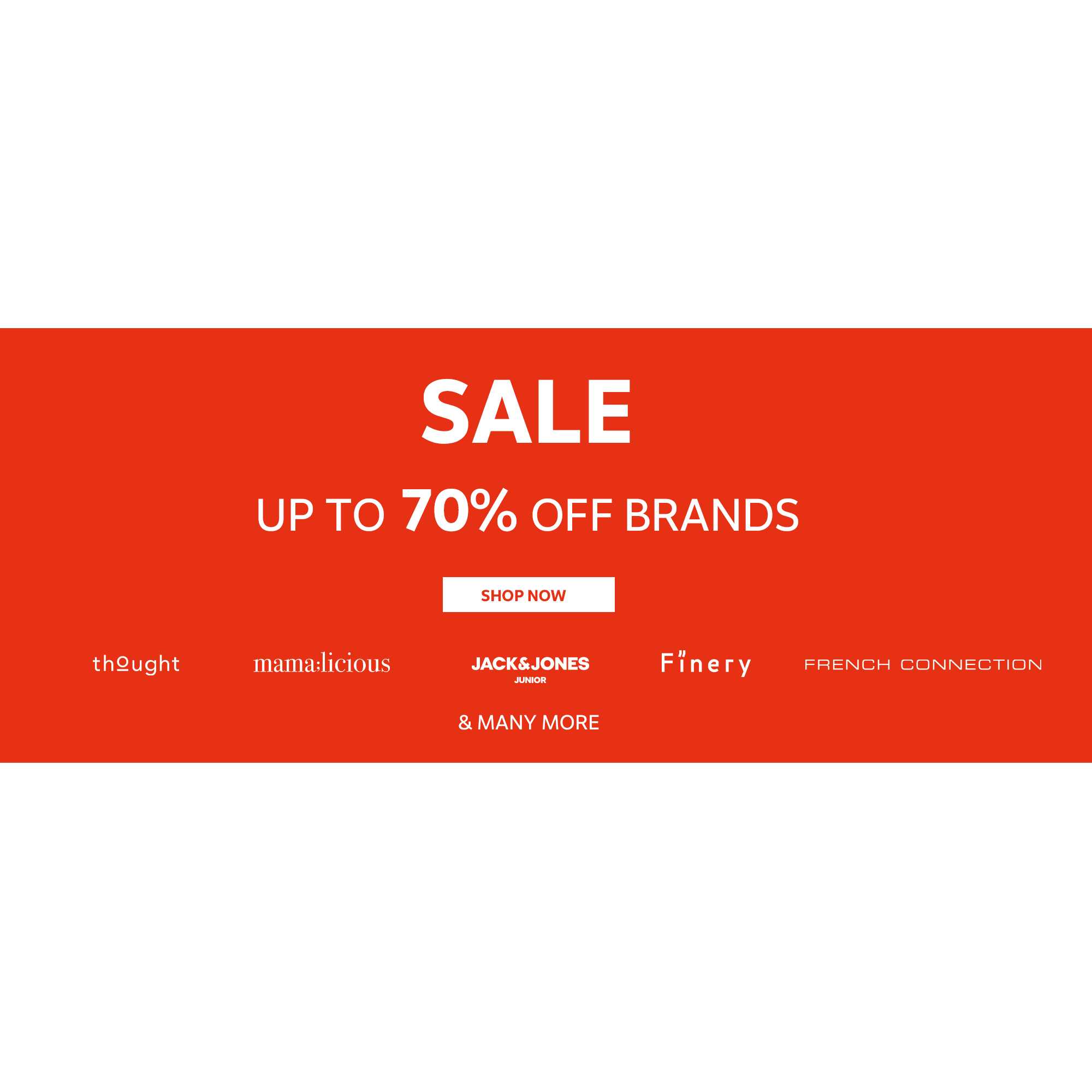 Sale. Up to 70% off brands sale. Shop now.