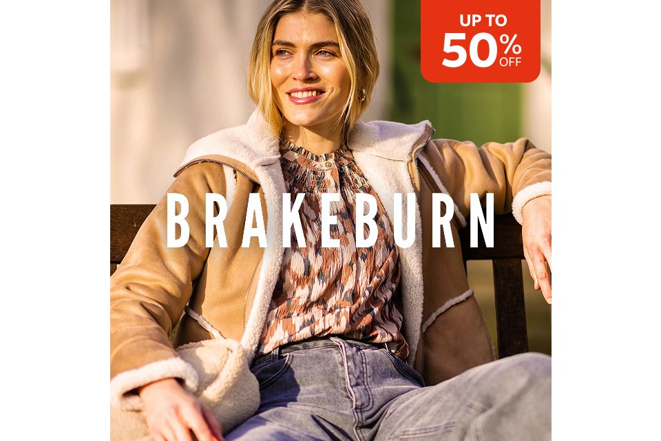 Up to 50% off. Brakeburn.