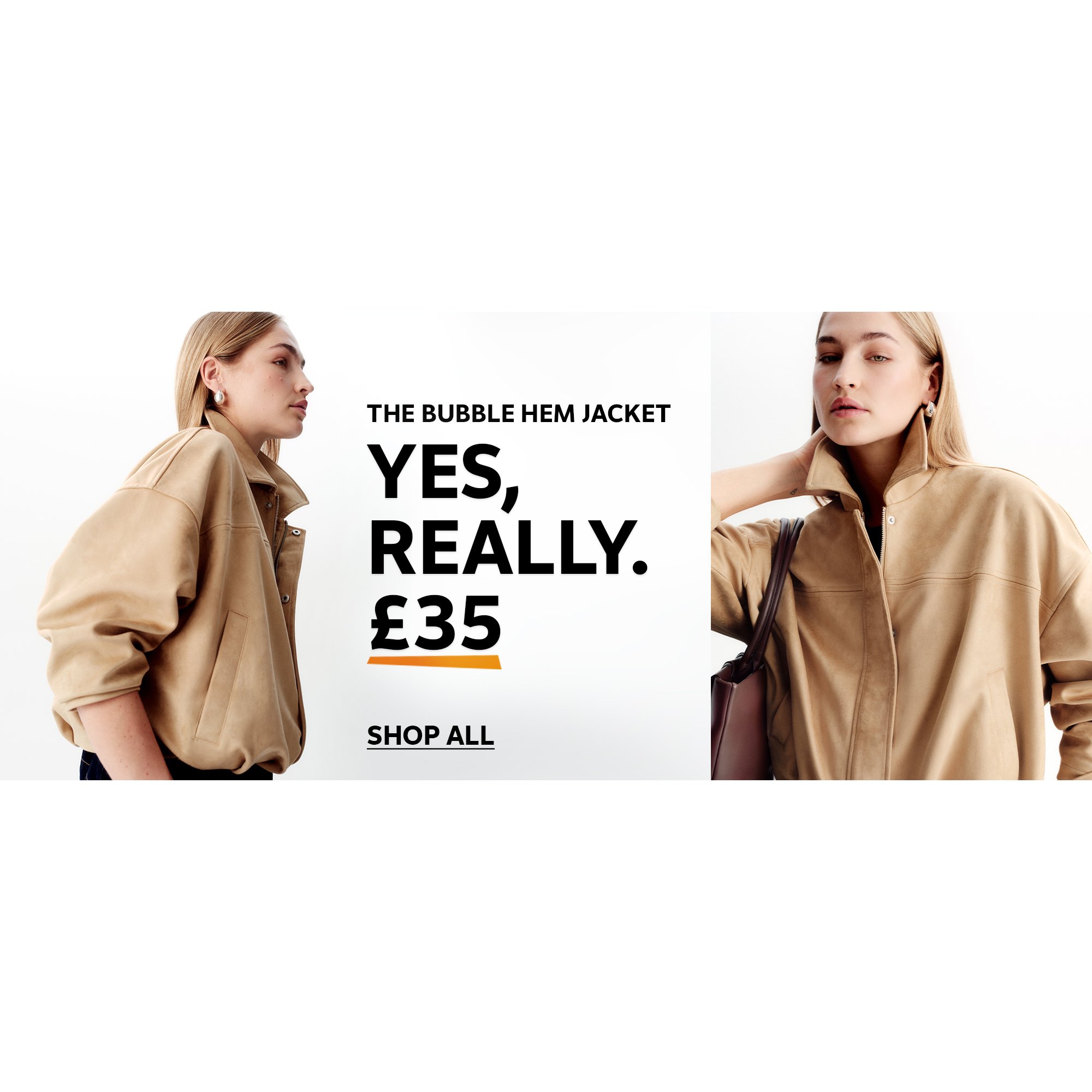 The bubble hem jacket. Yes, really. £35