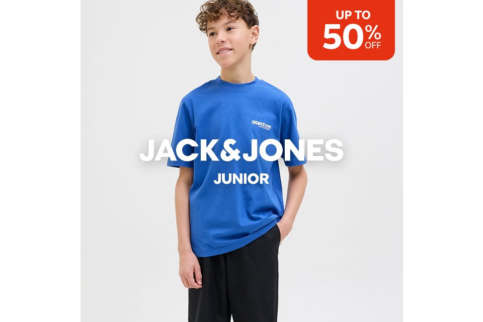 Up to 50% off. Jack & Jones Junior.