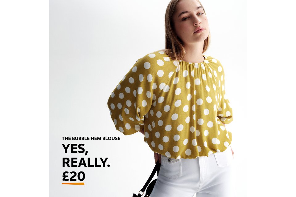 The bubble hem blouse. Yes, really. £20.