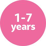 Girls 1-7 years.