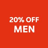 20% off men.