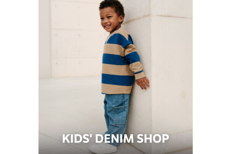 Kids' denim shop.
