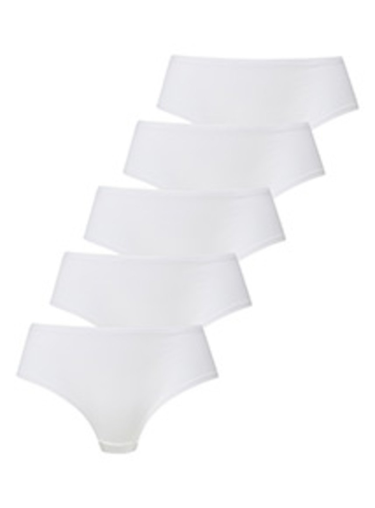 White Plain Short Knickers 5 Pack Review