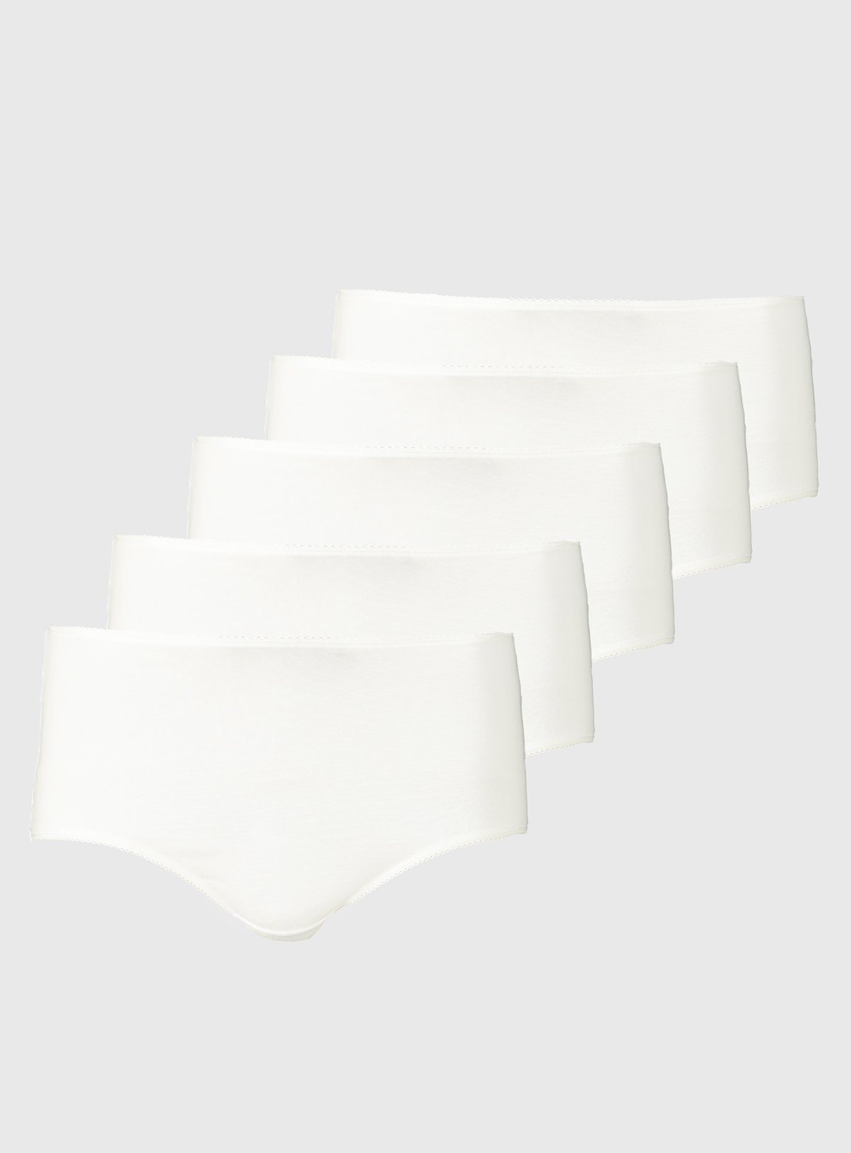 White Full Knickers 5 Pack Review