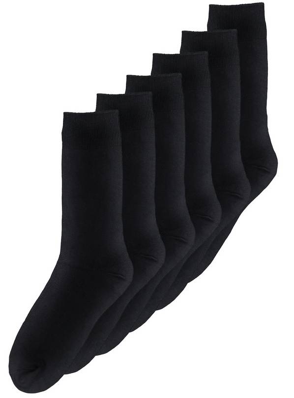 Buy Black Stay Fresh Socks 7 Pack - 9-12 | Workwear | Argos