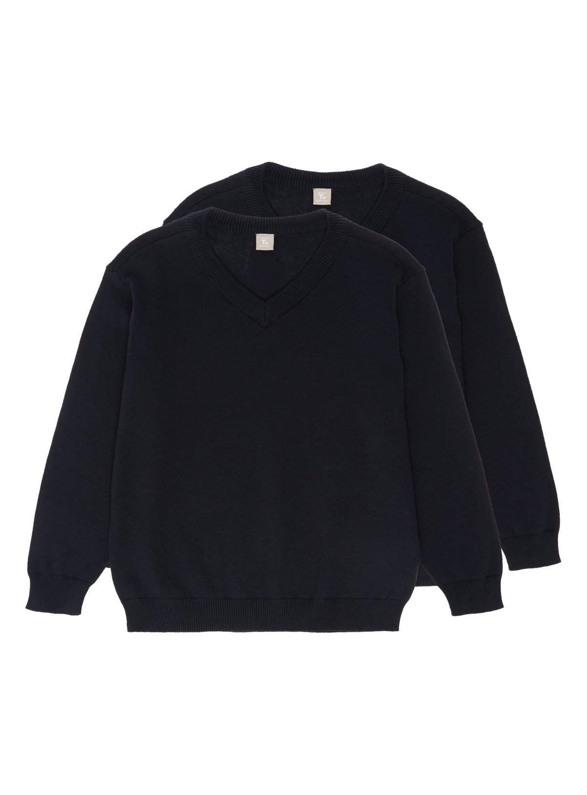 black round neck school jumper