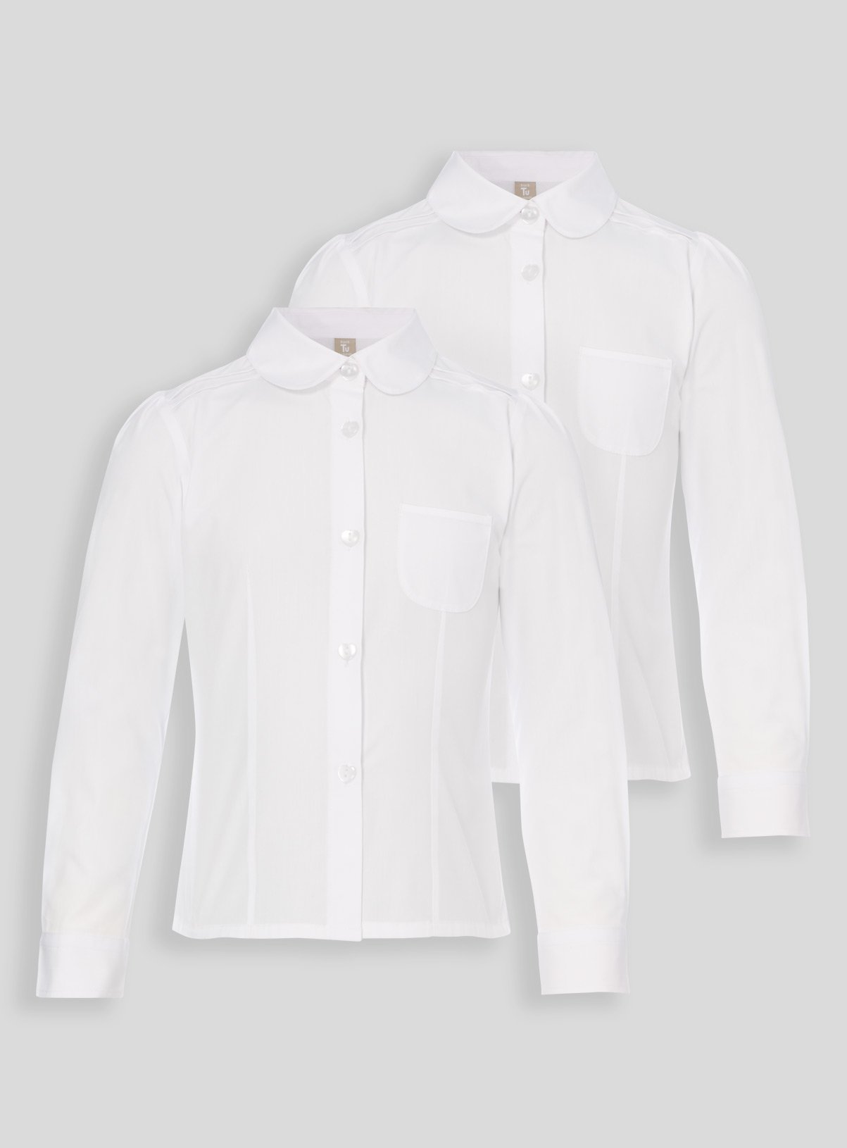 White Pleated School Blouses 2 Pack Review