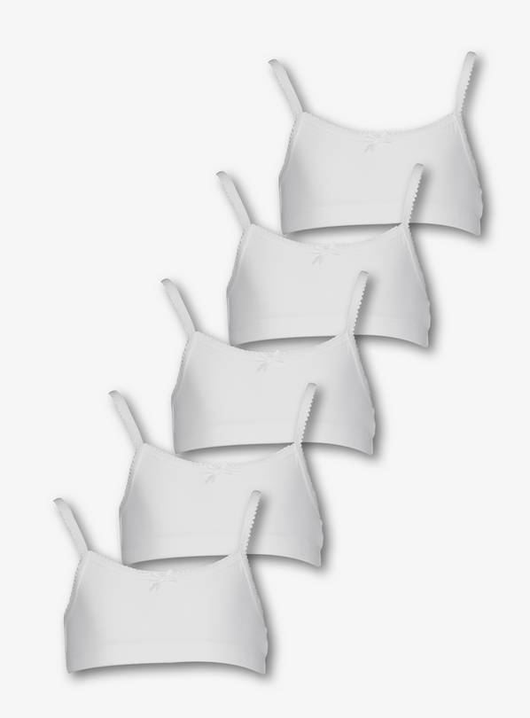 SKU CTY OG 5PK CROP TOPS:White:6-7 years