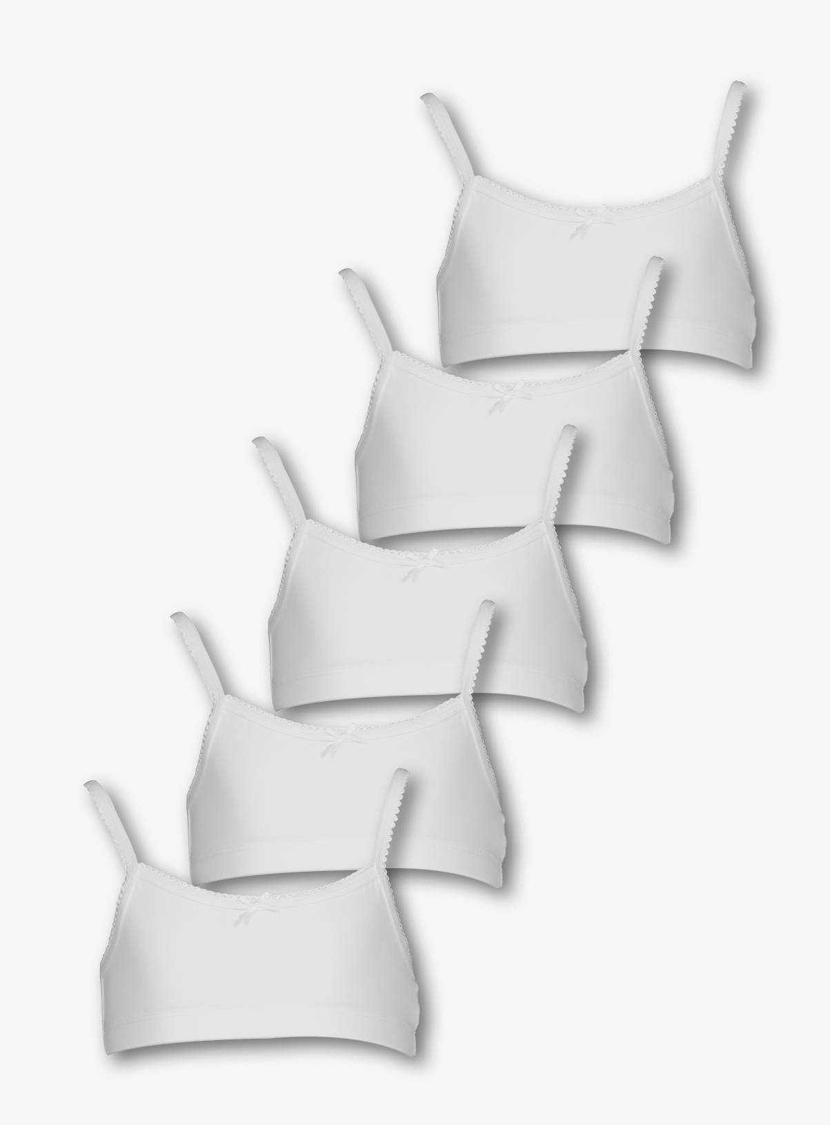 SKU CTY OG 5PK CROP TOPS:White:10-11 years - Image 1
