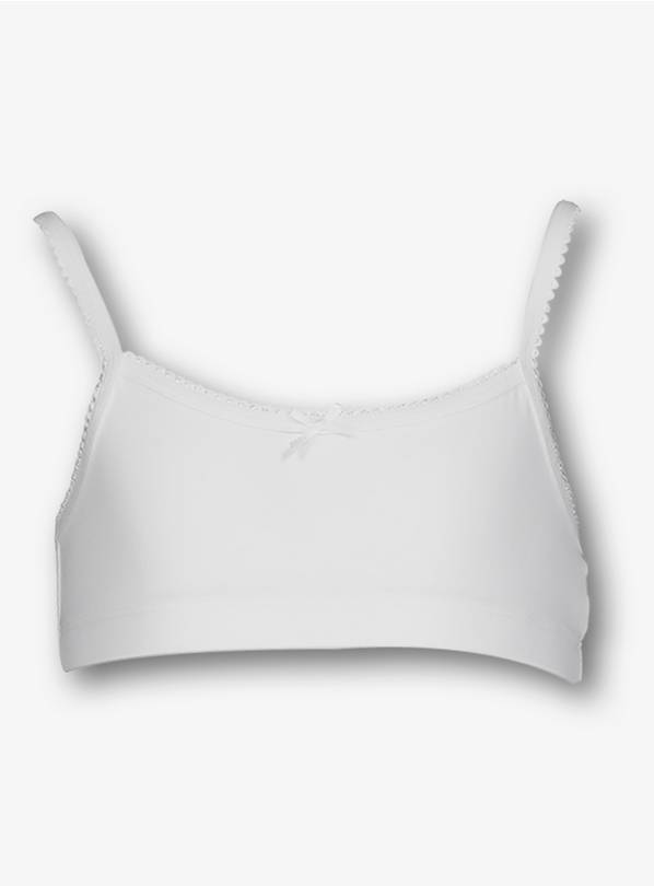 Buy White Crop Tops 5 Pack - 8-9 years, Underwear, socks and tights
