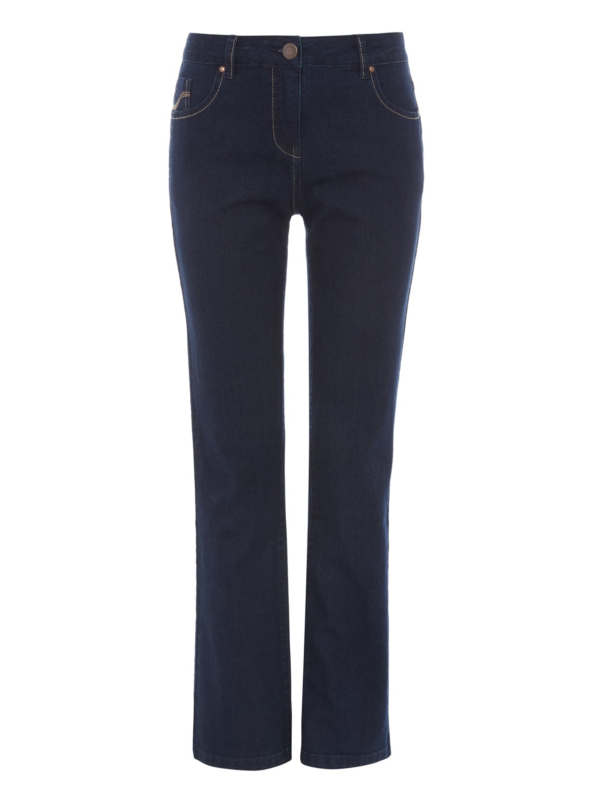 dark denim wide leg jeans