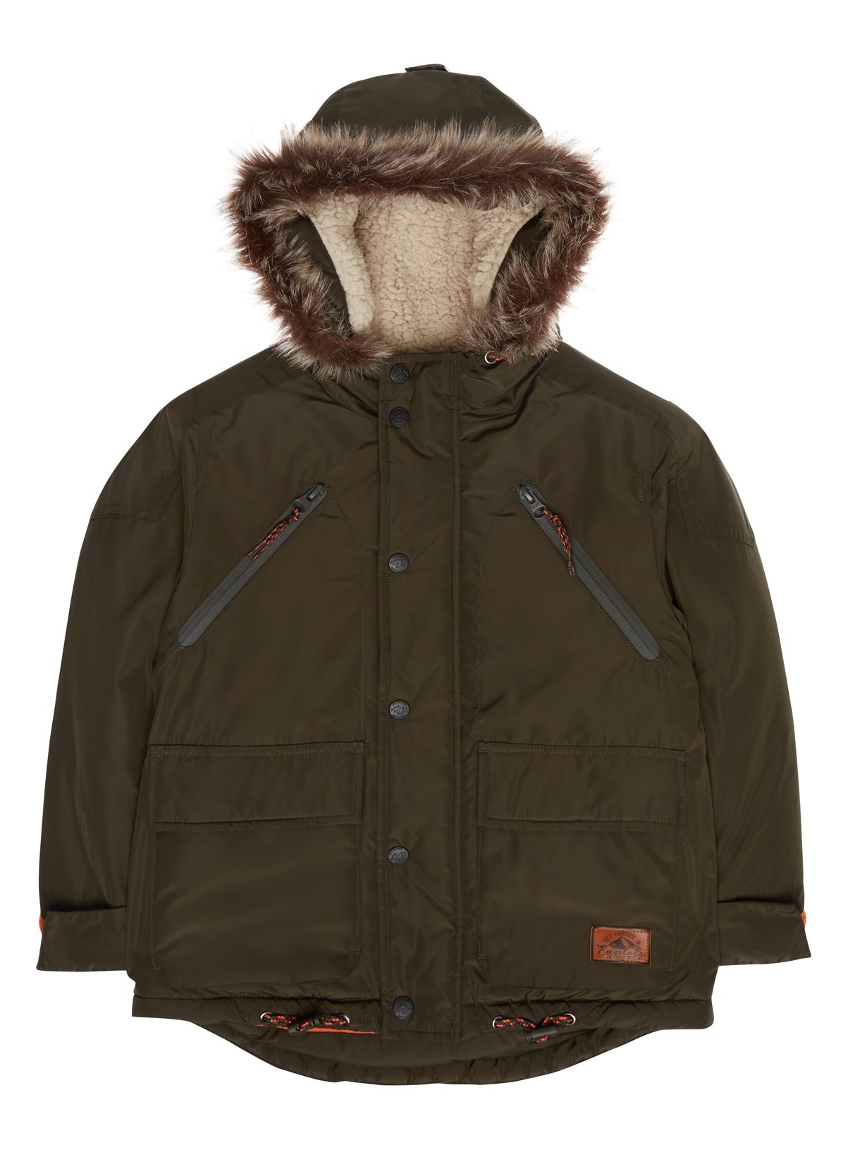 green fur parka