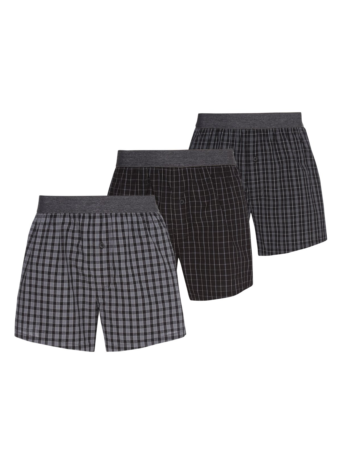 checked boxers
