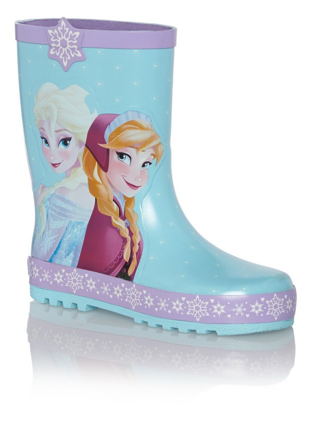 Disney Frozen Girls Wellington Boots BNWT Size Infant 5 Wellies 