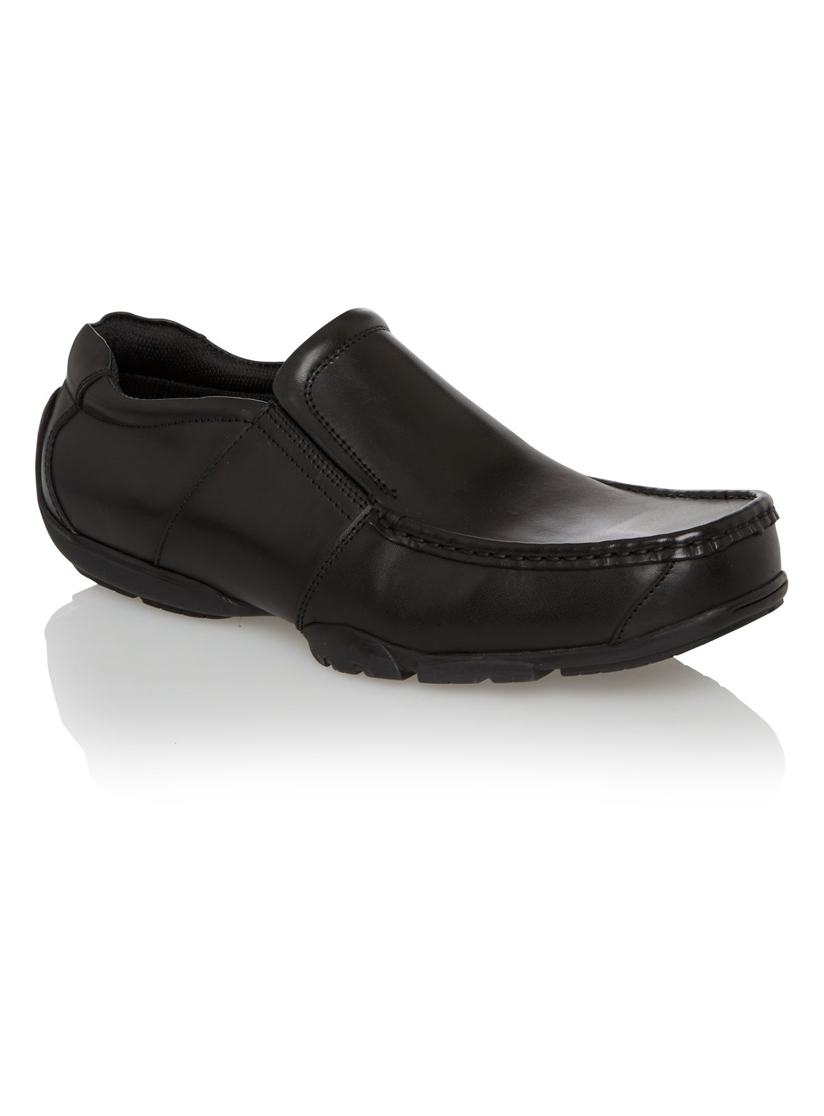 casual slip on leather shoes