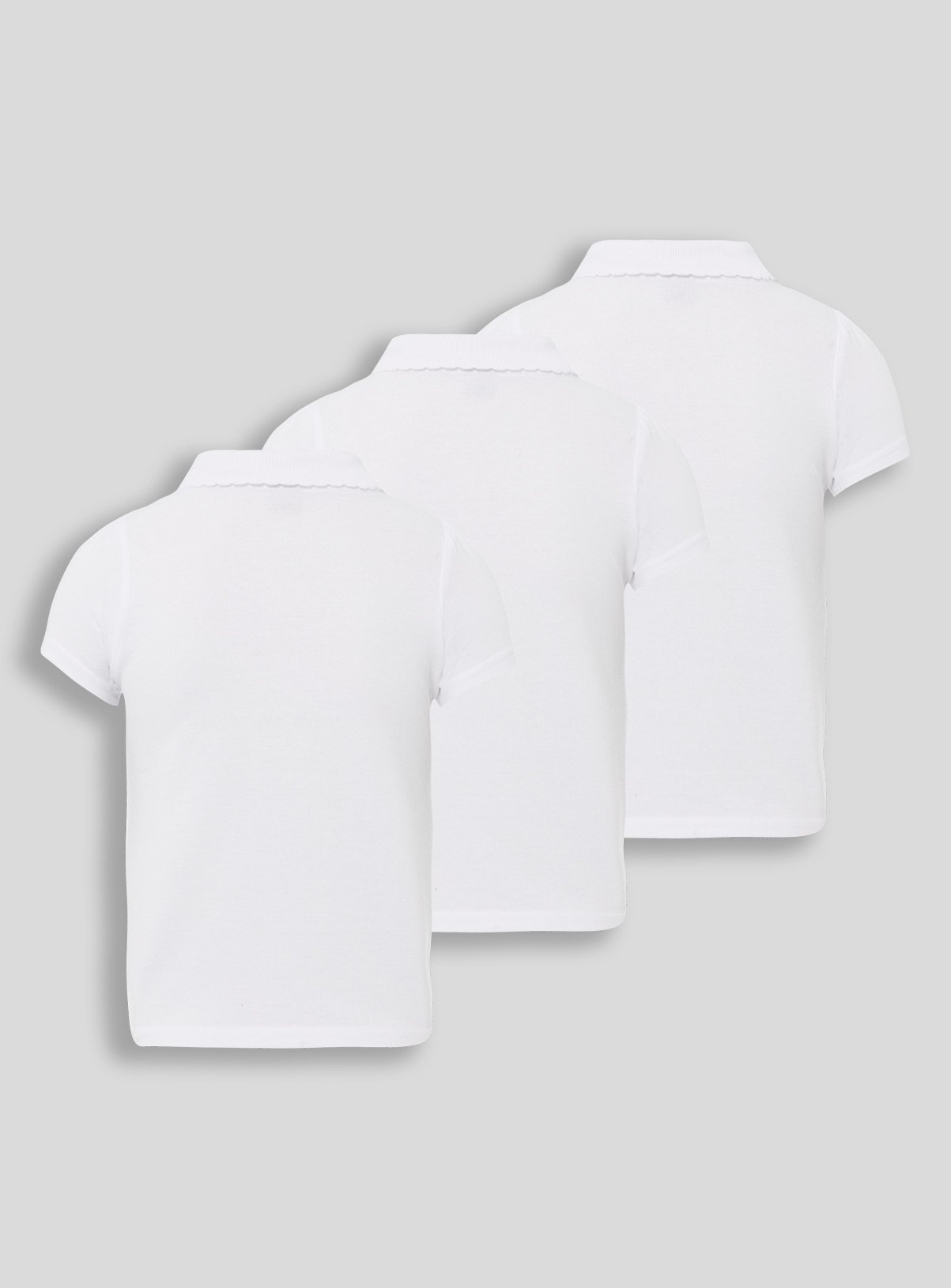 White Embroidered Pocket Polo Shirts 3 Pack Review