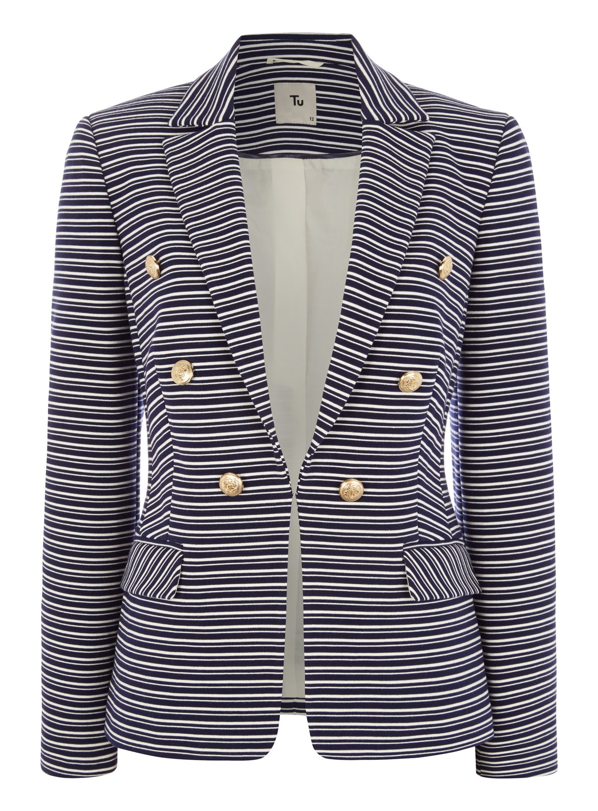 navy casual blazer womens